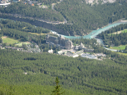 Fairmont Banff Springs Hotel from Gondola