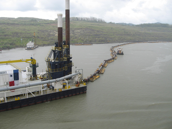 Dredging Barge widening Guilliard Cut