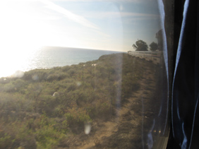 Coast Starlight and Pacific Ocean