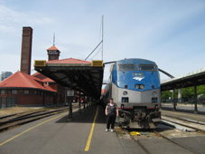Portland Amtrak Station with Coast Starlight